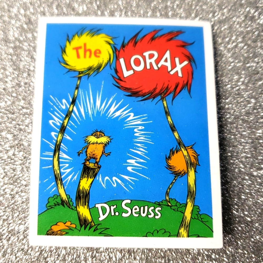 10/$10 BOOK waterproof sticker DR. SEUSS Lorax